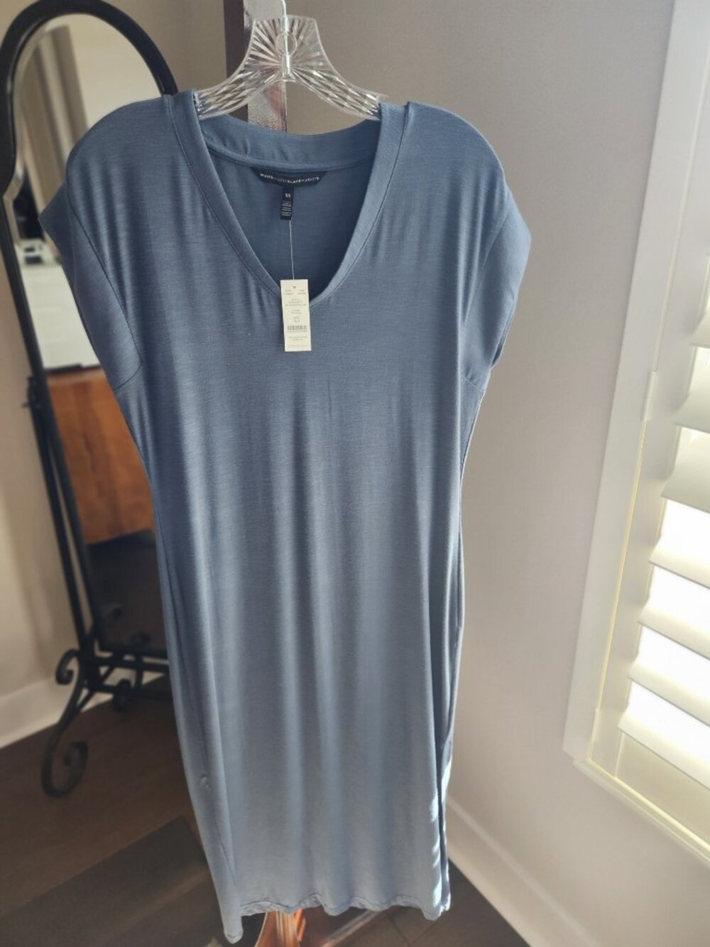 New WHBM T-shirt Dress in Denim Blue Size XS